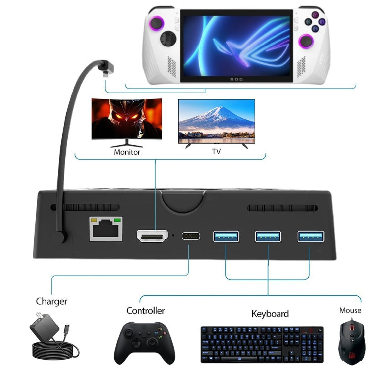 For ROG ALLY Charging Base Multifunctional Docking Station