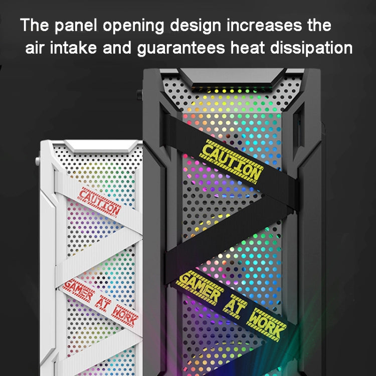 EVESKY Acrylic Side Transparent ATX Computer Case With 6 Fans Position And USB 3.0 Interface