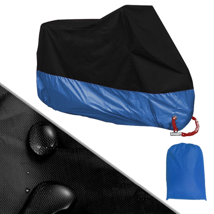 190T Motorcycle Rain Covers Dustproof Rain UV Resistant Dust Prevention Covers — Black and Fluorescence Green