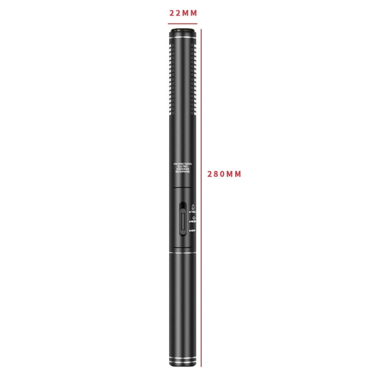 28cm Smart Noise Reduction Live Sound Card Computer Microphone Phone Camera News Interview Microphone — view 3