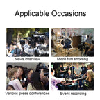 28cm Smart Noise Reduction Live Sound Card Computer Microphone Phone Camera News Interview Microphone — view 8