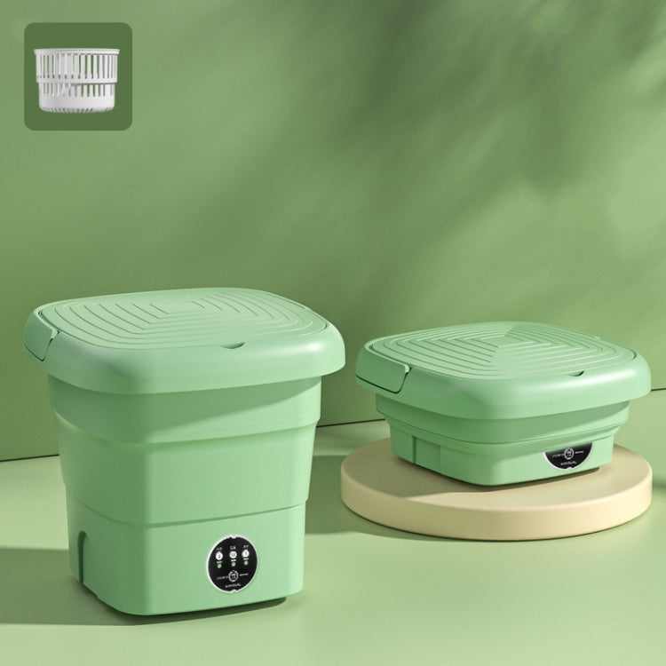 Mini Portable Folding Household Washing Machine Underwear Washer — Fruit Green