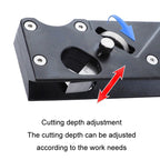 Woodworking Multi-Angle Chamfering Adjustable Depth Hand Planer — view 7