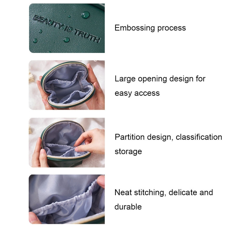 PU Leather Waterproof Portable Cosmetic Bag Multifunctional Mini Coin Purse