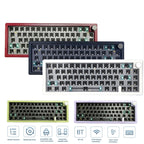 67 Keys Three-mode Customized DIY With Knob Mechanical Keyboard Kit Supports Hot Plug RGB Backlight
