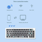 67 Keys Three-mode Customized DIY With Knob Mechanical Keyboard Kit Supports Hot Plug RGB Backlight