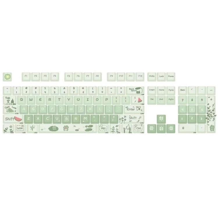 148 Keys MDA Height 5-sided Heat Rise PBT Mechanical Keyboard Keycaps — 148 Keys Green