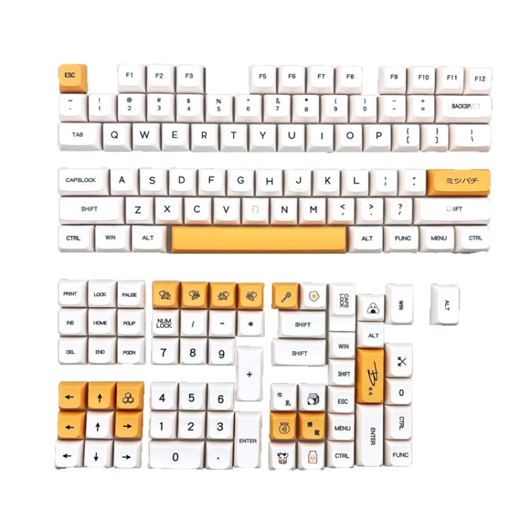Sublimation Mechanical Keyboard PBT Keycaps — Matcha 124 Keys