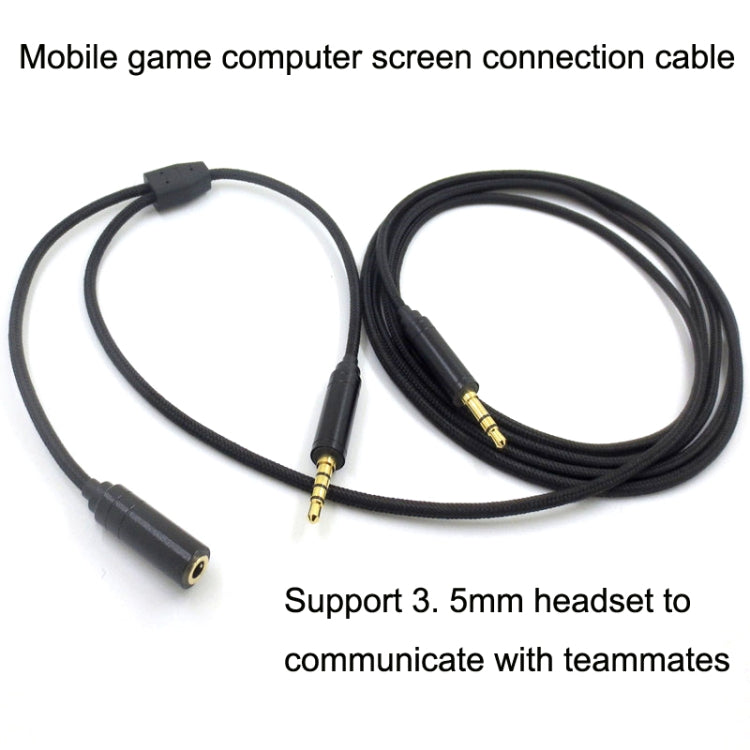 3.5mm Voice Party Live Recording Audio Cable Mobile Game Projection Computer Chat Link Cable
