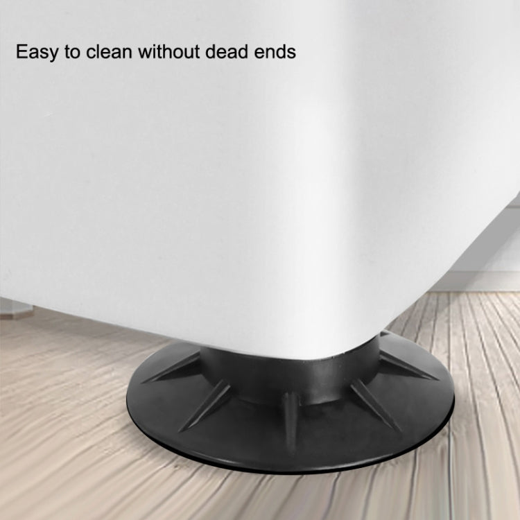 4pcs Universal Washing Machine Non-slip Mat Mute Anti-moving Fixed Base Shock-absorbing Pad — view 7