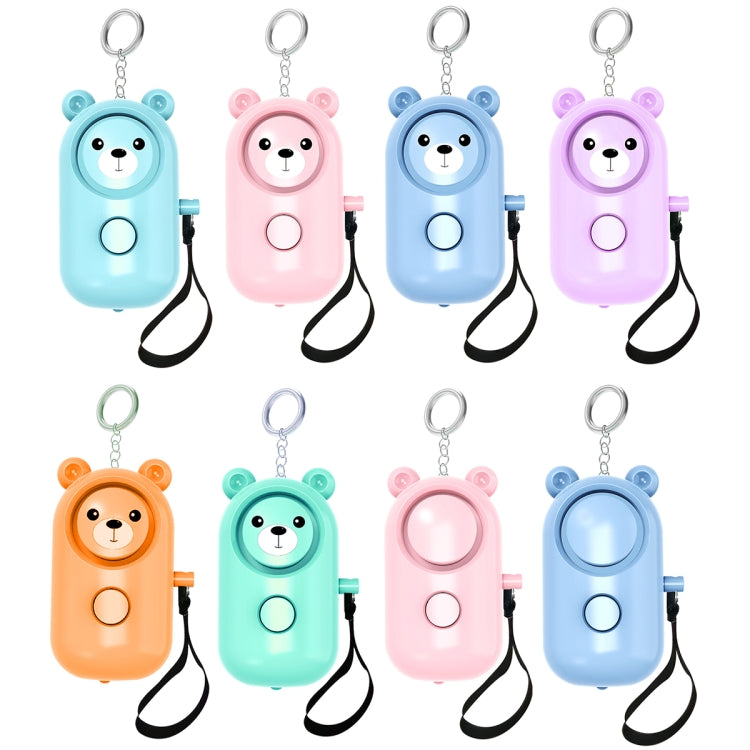 130dB LED Personal Alarm Pull Ring Outdoor Self-defense Products — Bear Style (Green)