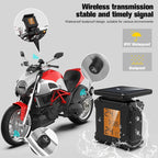 Solar Motorcycle Tire Pressure Monitor Color Screen High Precision Sensor