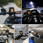 Solar Motorcycle Tire Pressure Monitor Color Screen High Precision Sensor