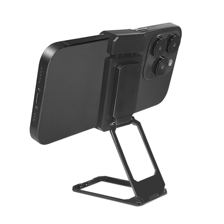 Back Clip Double Ring Magnetic Metal Folding Phone Bracket Desktop Lazy Ring Phone Holder