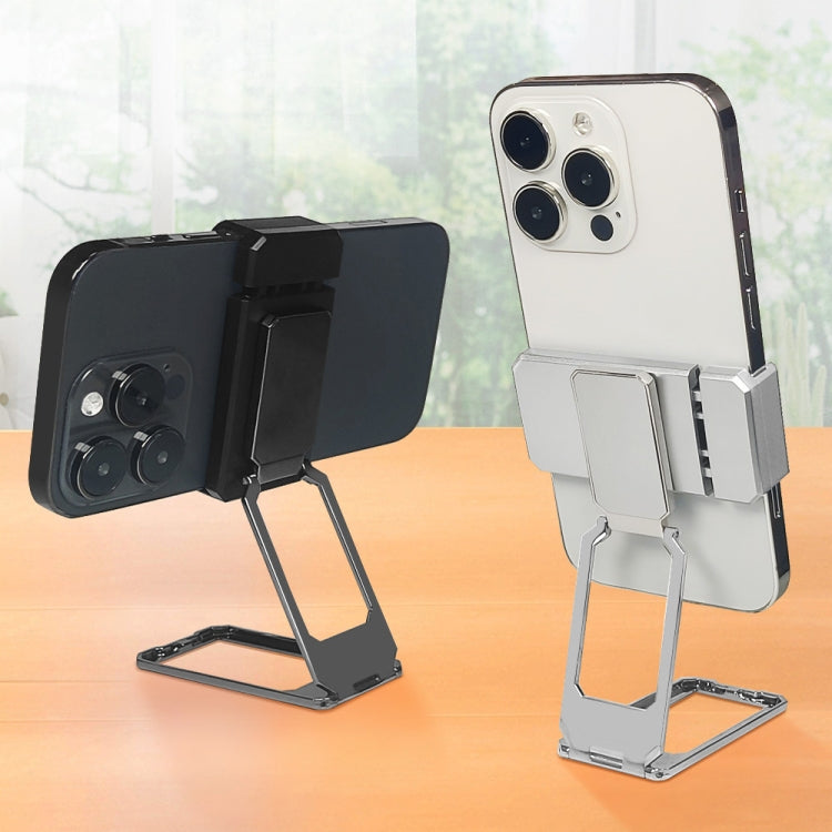 Back Clip Double Ring Magnetic Metal Folding Phone Bracket Desktop Lazy Ring Phone Holder