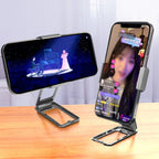 Back Clip Double Ring Magnetic Metal Folding Phone Bracket Desktop Lazy Ring Phone Holder