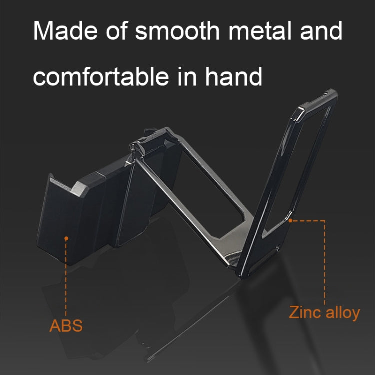 Back Clip Double Ring Magnetic Metal Folding Phone Bracket Desktop Lazy Ring Phone Holder