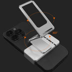Back Clip Double Ring Magnetic Metal Folding Phone Bracket Desktop Lazy Ring Phone Holder