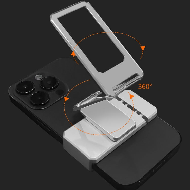 Back Clip Double Ring Magnetic Metal Folding Phone Bracket Desktop Lazy Ring Phone Holder