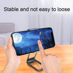 Back Clip Double Ring Magnetic Metal Folding Phone Bracket Desktop Lazy Ring Phone Holder