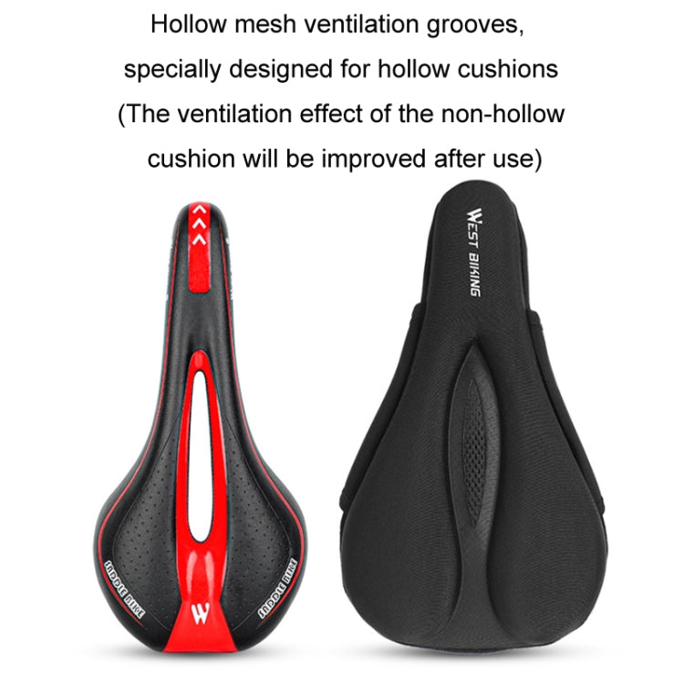 WEST BIKING Bike Cushion Cover Thick Silicone Quick Release Seat Cushion