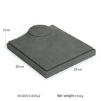 Gray Jewelry Display Microfiber Jewelry Props Display Rack