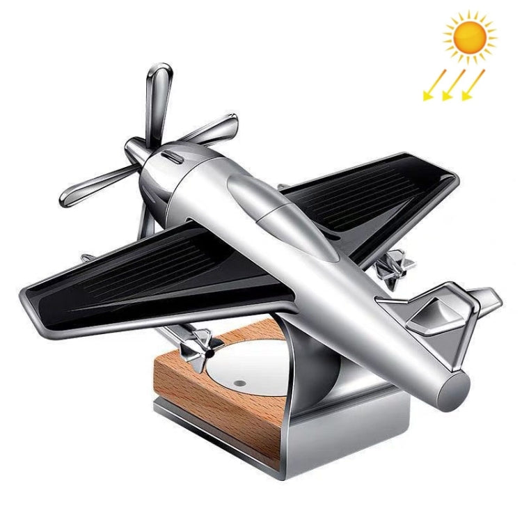 Solar Car Airplane Ornament Solid Aroma Diffuser Car Rotating Decoration Items