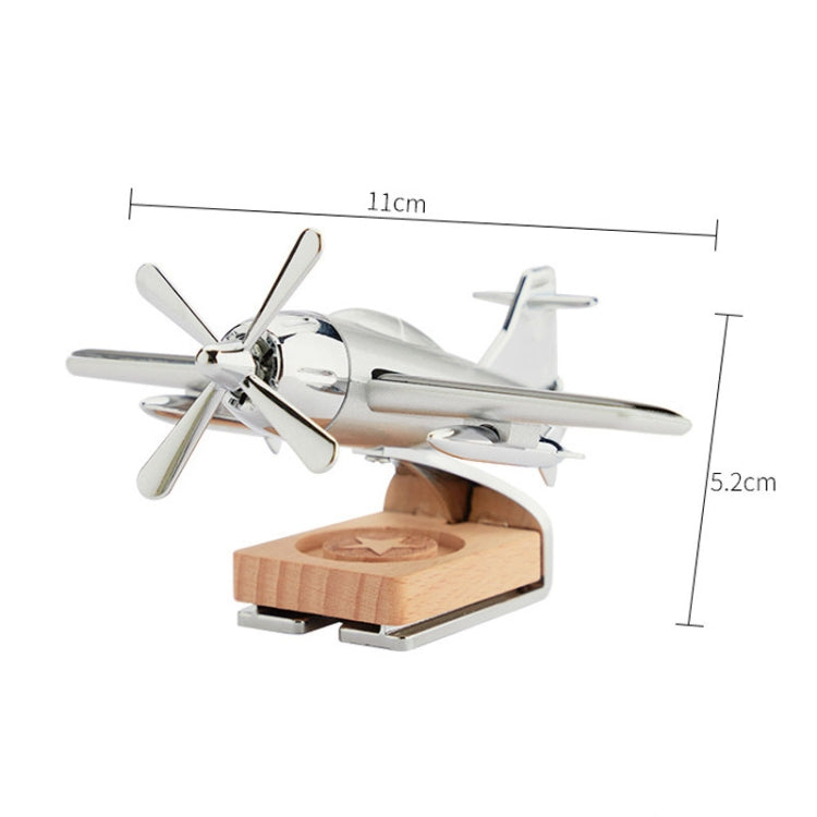 Solar Car Airplane Ornament Solid Aroma Diffuser Car Rotating Decoration Items