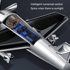 Solar Car Airplane Ornament Solid Aroma Diffuser Car Rotating Decoration Items