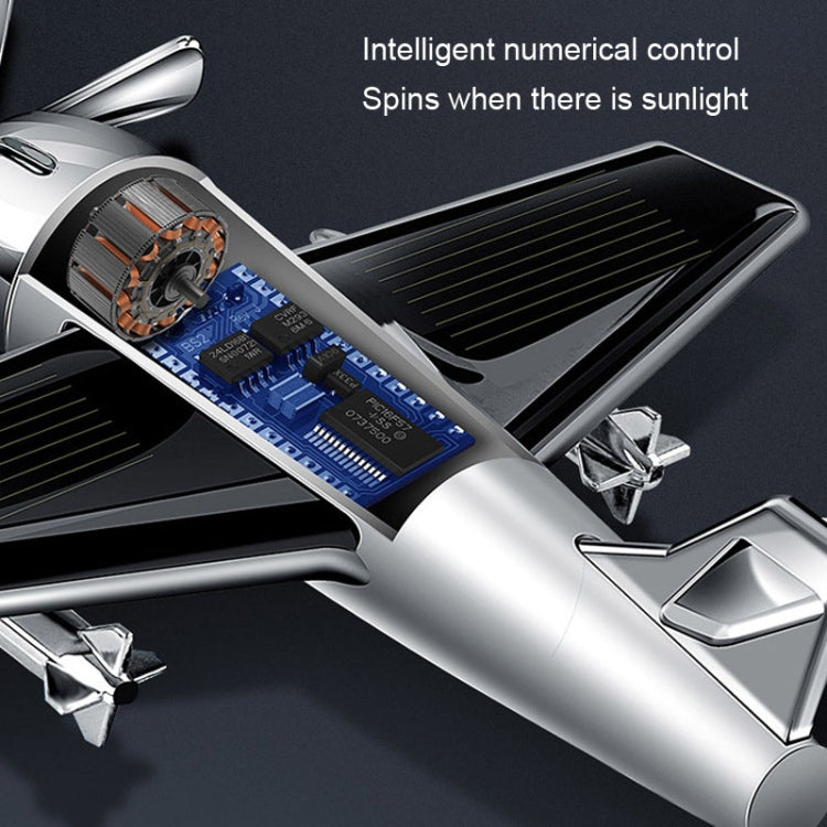 Solar Car Airplane Ornament Solid Aroma Diffuser Car Rotating Decoration Items