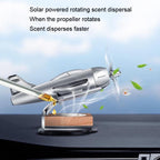 Solar Car Airplane Ornament Solid Aroma Diffuser Car Rotating Decoration Items