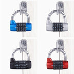 Medium 5-Digit Alphabet Wheel Combination Lock Closet Door Padlock — view 8