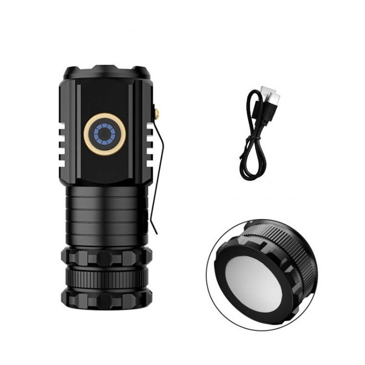3 LED Mini Flashlight Rechargeable Waterproof 2000LM Super Bright Torch — Tail No Magnet
