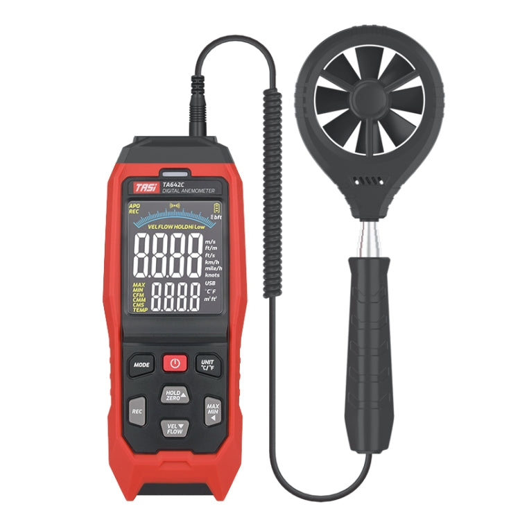 Portable Digital Wind Speed Meter Air Volume Tester — TASI TA642B