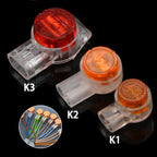 100pcs /Pack Network Cable Telephone Line Connector Moisture-Proof Waterproof Wiring Terminals — K2
