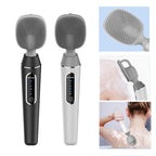 Electric Bath Brush Silicone Vibration Long-handled Back Spa Shower — Black