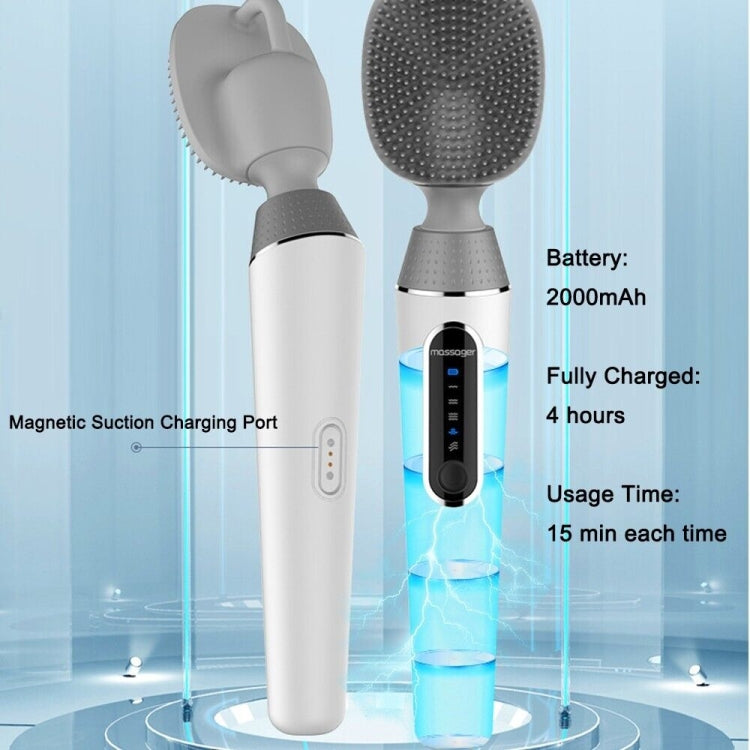 Electric Bath Brush Silicone Vibration Long-handled Back Spa Shower — view 8