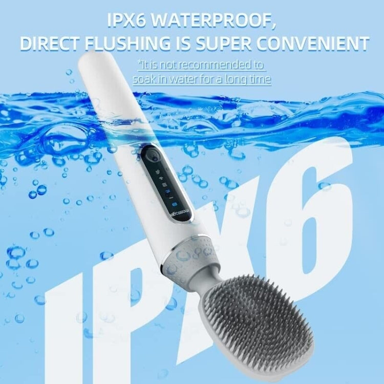 Electric Bath Brush Silicone Vibration Long-handled Back Spa Shower — view 9