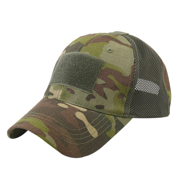 Summer Camouflage Baseball Mesh Cap Sports Sunshade Cap — Black