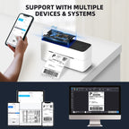 Phomemo PM241-BT Bluetooth Address Label Printer Thermal Shipping Package Label Maker — view 11