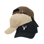 Embroidered Deer Adjustable Baseball Cap Solid Color All-match Peaked Cap — view 5