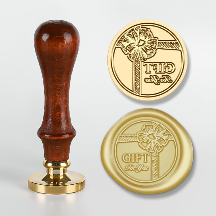 English Letters Series Fire Lacquer Seal Toxca Handle+Brass Seal Head