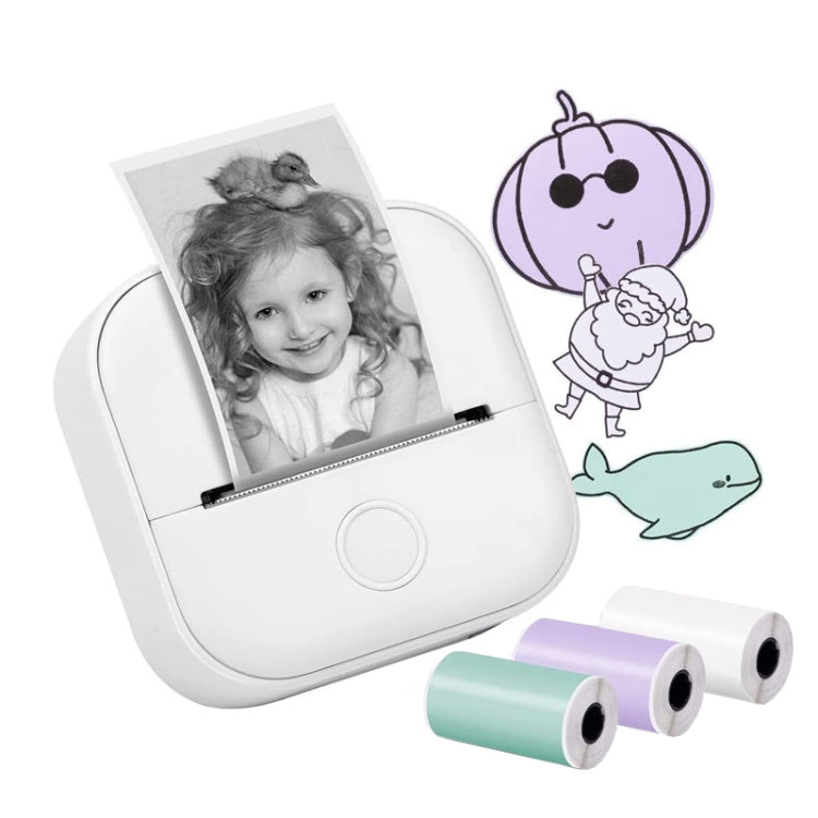 Phomemo T02 Gift Box Phone Bluetooth Mini Printer Photo Thermal Printer Family Student Wrong Question Printer — Pink
