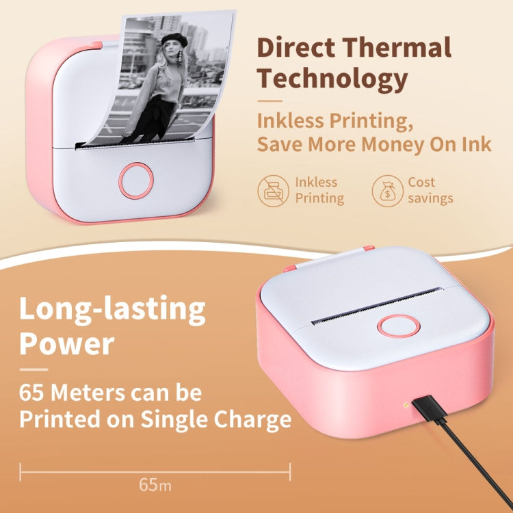 Phomemo T02 Gift Box Phone Bluetooth Mini Printer Photo Thermal Printer Family Student Wrong Question Printer — view 8