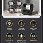 Phomemo M220 Jewelry Clothing Tags Bluetooth Thermist Strip Tag Printer