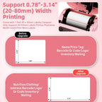 Phomemo M220 Jewelry Clothing Tags Bluetooth Thermist Strip Tag Printer