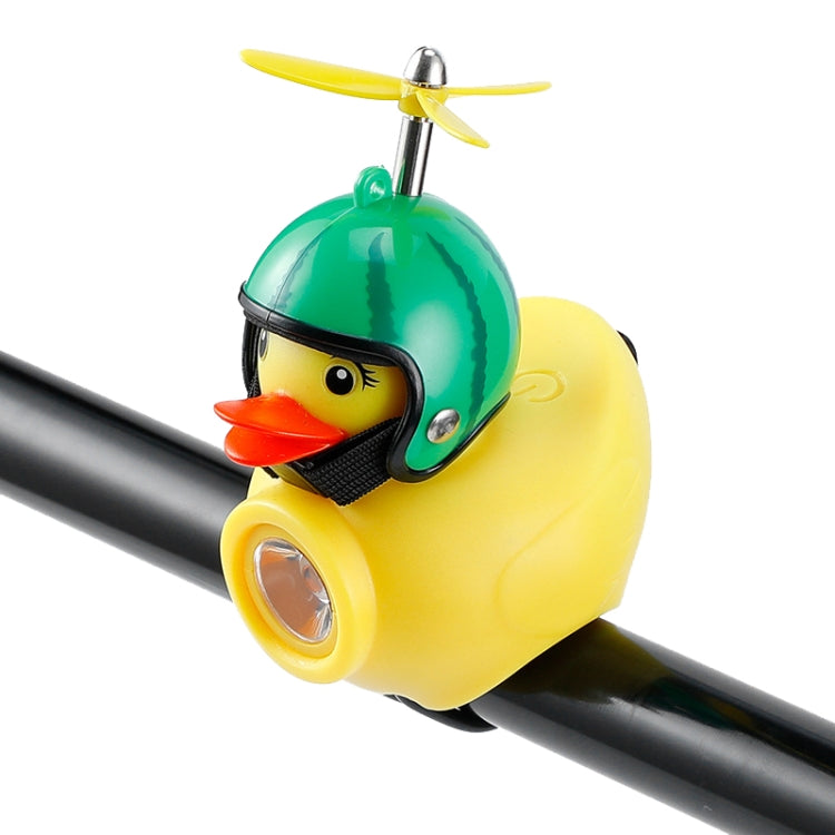 Yellow Duck Bike Bell Handlebar Headlight Car Ornaments Cycling Accessories Helmets Decor — Little White Rabbit Helmet