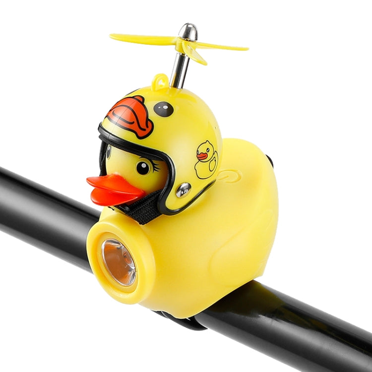 Yellow Duck Bike Bell Handlebar Headlight Car Ornaments Cycling Accessories Helmets Decor — Star Helmet Orange