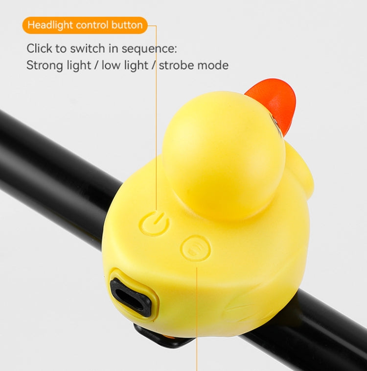Yellow Duck Bike Bell Handlebar Headlight Car Ornaments Cycling Accessories Helmets Decor — view 16