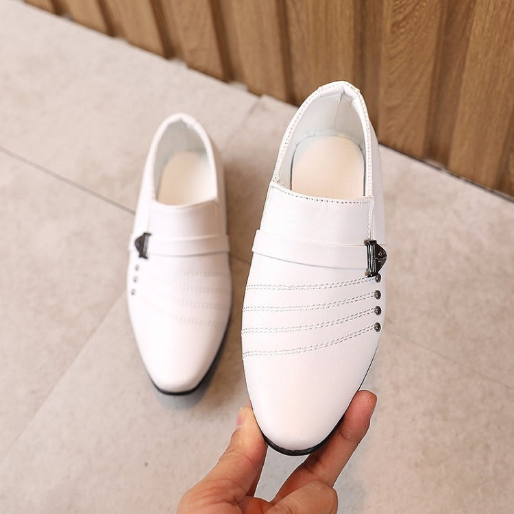 Children Dress Leather Shoes British Style Casual Performance Shoes — 31